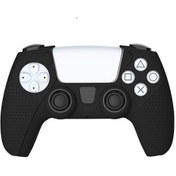 Resim Playstation 5 Dualsense Kontroller Matris Oyun Kolu Silikon Kılıf Siyah 