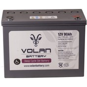 Resim Volan Battery 12 Volt Deepycle 90 Amper Engelli Aracı Aküsü 