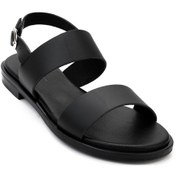 Resim Sandalet Kadın 86p1 Frau London Leather Nero Siyah 