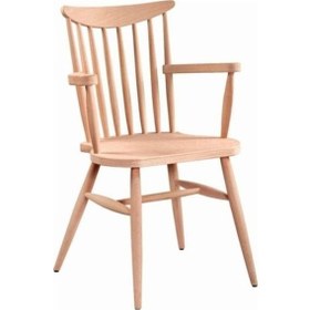 Resim Hudson Amerikan Retro Ahşap Sandalye Ham 