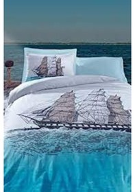 Resim Cb Maritime Çift Kişilik Nevresim Takımı Marina Mavi Desenli 