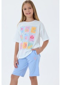 Resim U.s. Polo Assn. Kız Çocuk Mavi Bermuda Takım Us2513-c-v1 Mavi 