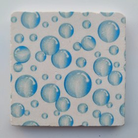 Resim Şeker Portakalım Dekoratif Figürlü Doğal Taş Banyo Gider Kapağı Süsü Tekli 10x10 Cm 