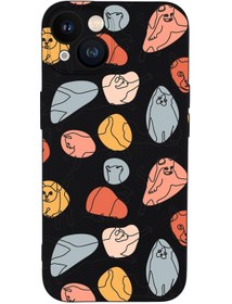 Resim mooodcase Iphone 13 Uyumlu Sevimli Kedi Figürleri Desenli Kamera Lens Korumalı Darbe Emici Silikonlu Lansman K 