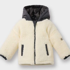 Resim Defacto Erkek Bebek Rüzgar Geçirmez Kapüşonlu Fermuarlı Mont G4775a525wner139 Ekru-er139 