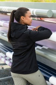 Resim Softshell Rainjacket 7047 Su Geçirmez Kapüşonlu Kadın Yağmurluk - Siyah / 44 
