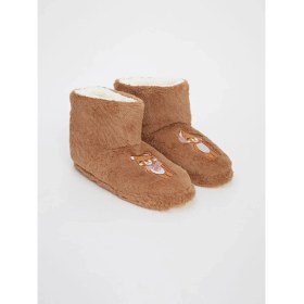 Resim Lcw Steps Nakışlı Pelüş Kız Çocuk Ev Botu Panduf (W5) 