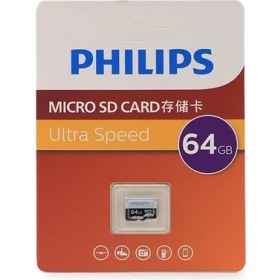 Resim Philips 64 GB Microsd Kart A1 V30 – 4K Uyumlu, Hızlı ve Dayanıklı 