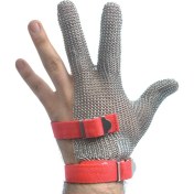 Resim Hard Steel Koruyucu Çelik Eldiven 3 Parmak MEDIUM/BMGLV-02M 