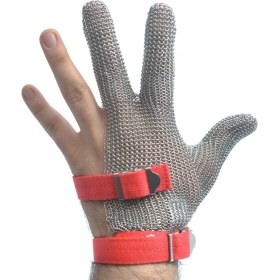 Resim Hard Steel Koruyucu Çelik Eldiven 3 Parmak MEDIUM/BMGLV-02M 