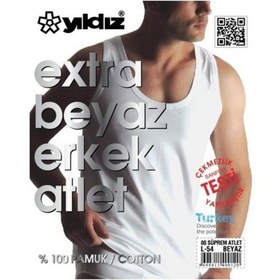 Resim 6'Lı Yıldız 00 Erkek Süprem Atlet Yüzde %100 Pamuklu 