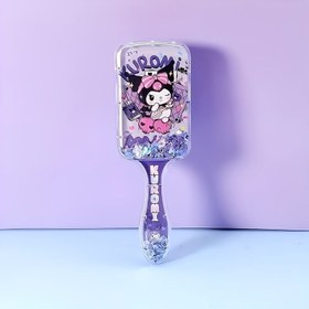 Resim Günlük Kullanım ve Festival Hediyesi için 1 adet Sanrio Rulo Tarak, Kauçuk Kıllı, Hava Yastığı, ABS Plastik Saplı 