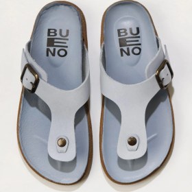 Resim Bueno Shoes Mavi Nubuk Kadın Parmak Arası Terlik 01ws11002 