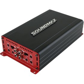 Resim Soundmax SX-LM4125.4D 4 KANAL CLASS D AMFİ 4 OHM 4X125 WATT RMS POWER SİYAH RENK 