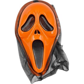 Resim Halloween Maske Çığlık Arkası Tüllü Turuncu Diğer 