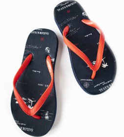 Resim Erkek Çocuk Lacivert Rahat Parmak Arası Okyanus Plaj Terliği Flipflops BER100022TER1 