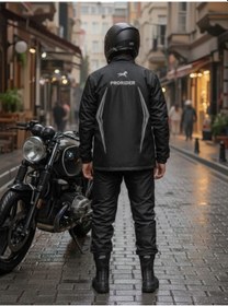 Resim Ebakbak Motosiklet Ve Bisiklet Lüx Yağmurluk Takım Waterproof Oxford Kumaş Astarlı Yağmurluk Takım 