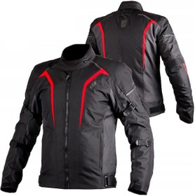 Resim Ls2 Sepang 4 Mevsim Motosiklet Montu Siyah-gri-kırmızı 