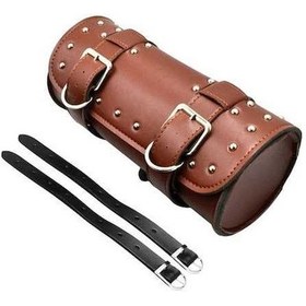 Resim Dancemonkey Motosiklet Alet Çantası Pu Deri Omuz Askılı Çatal Çantası Kahverengi Kahverengi 