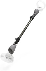 Resim ProSaber Double Sword for BeatSaber and Melee Games in VR for Meta Quest 2 Headset in Chrome and Grey 
