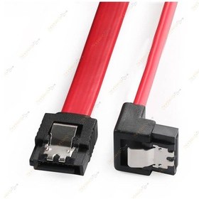 Resim 40 Cm Sata Data Kablo - 90 Derece - Metal Klip 