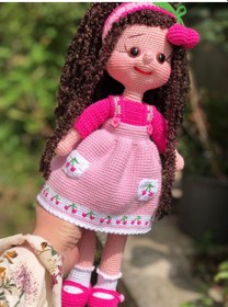 Resim Amigurumi Bebek Oyun Arkadaşı Sevimli Prenses Bebek Tasarım Ürün 