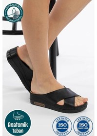 Resim Roy Jones 3029 Ortopedik Comfort Günlük Topuklu Kadın Terlik 167800000334 01 Siyah Siyah 