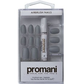 Resim Promani mat antrasit gri takma tırnak kiti 