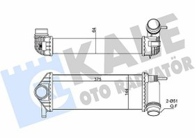 Resim KALE 350915 | Turbo Radyatörü (Intercooler) 09-Kangoo-Cıtan 