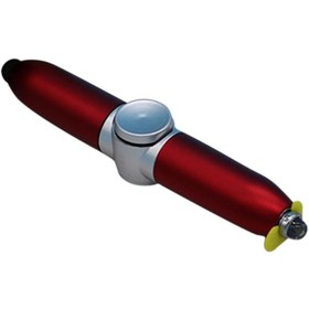 Resim Profisher Tükenmez Kalem Stres Çarkı Led Işıklı Kırmızı 