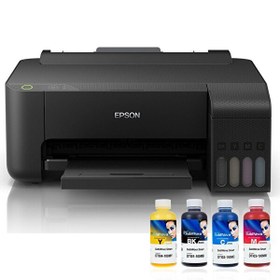 Resim Epson L3250 INKTEC Süblimasyon Transfer Baskılar için 4 Renk Bitmeyen Kartuşlu Mürekkepli Yazıcı 