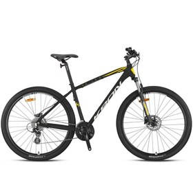 Resim Kron XC 150 - 29 MTB - 17' - 24 Vites - H.DISC - Mat Siyah-Gri/Sarı 