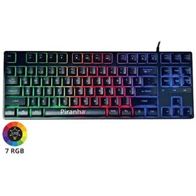 Resim Piranha Piranha 2350 Rgb Oyuncu Klavyesi Usb Bağlantılı Ambiyans 