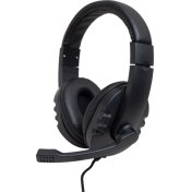 Resim Hello HL-5351 3.5mm Stereo Kablolu Ledli Mikrofonlu Oyuncu Kulaklık Siyah (5132) 