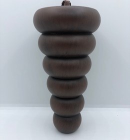 Resim PLASTİK 18 CM CEVİZ M8 VİDALI,BERJER MOBİLYA AYAĞI (4 ADET) 