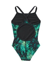 Resim Tyr Durafast Lite Kız Çocuk Diamondfit Mayo - Radiant Flare Yeşil 