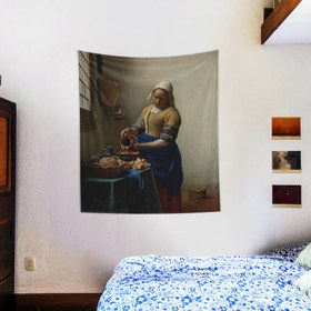 Resim The Milkmaid Duvar Örtüsü - 80 cm x 90 cm 