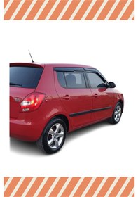Resim Skoda Fabia Hb 2009-2014 Modellerine Özel 4'lü Mügen Tip Cam Rüzgarlığı 