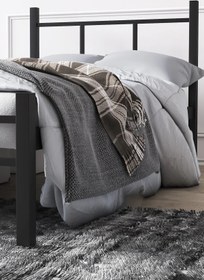 Resim Defne Metal Karyola - Siyah / 140x190 