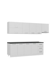 Resim Minar 295 Cm Mutfak Dolabı Beyaz 295-B7 Beyaz 