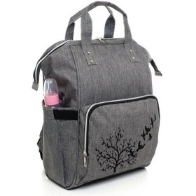 Resim Ağaçlı Anne Bakım Çantası - 2000 - Gri Gri 