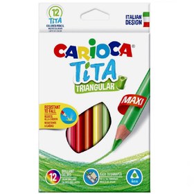 Resim Nessiworld Carioca Jumbo 12'li Üçgen Kuru Boya Kalemi 42791 