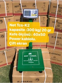 Resim movzer Net Tsc - K2 Elektronik Şarjlı Dijital Terazi 300 Kg Net Tartar 
