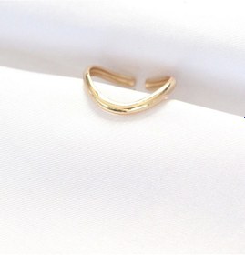 Resim Yassı Gold Renk Ayarlanabilir Yüzük Çok Renkli 