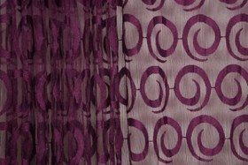 Resim VAKKO MODEL MOR RENK İP PERDE HAZIR DÜĞMELERİ DİKİLMİŞ İP PERDE 300 * 270 cm 