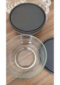 Resim Feyzade Tokyo Saklama Kabı Seti 3 Adet 1500cc Gri Kapaklı Tok-287 Karışık 