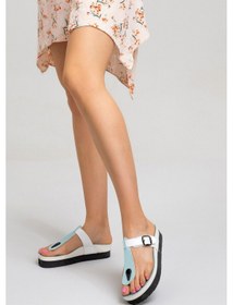 Resim Carlaverde Anatomic Kadın Parmak Arası Terlik 4551 Yesıl Yeşil 