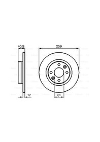 Resim Renault Symbol 1.5dci 2010-2013 Bosch Ön Disk 2 Adet 