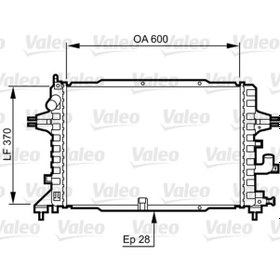 Resim Valeo 734380 Su Radyatoru ( Opel : Astra H 1.3 1.7 Cdti ) 1300269 (WK481116) 