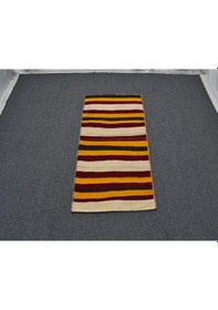 Resim Zehra Abla Halı Antika El Dokuma Dekorluk Yörük Sivas Yün Çuval Kilim 6263 